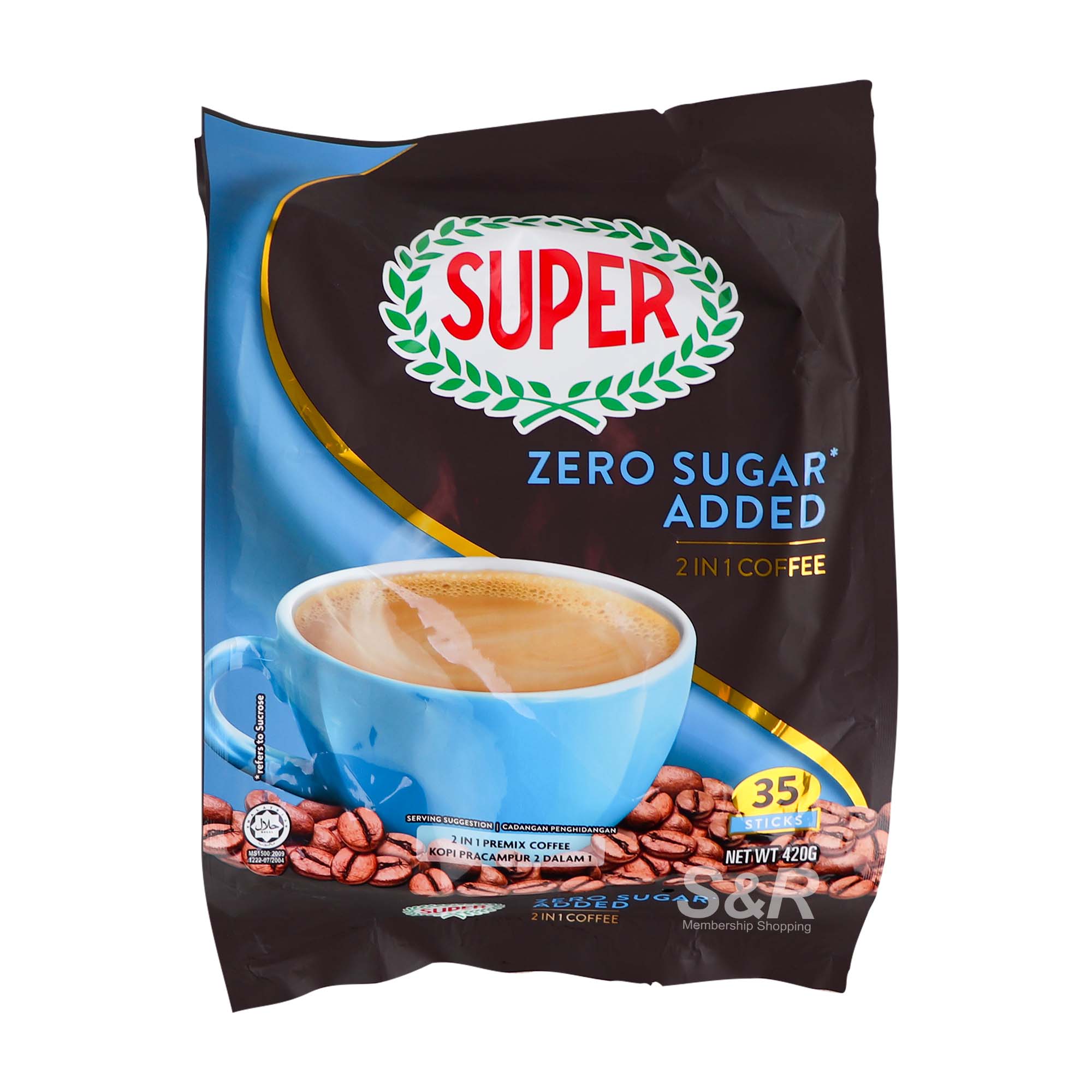 Super Zero Sugar Added 2 in 1 Coffee 35pcs x 12g
